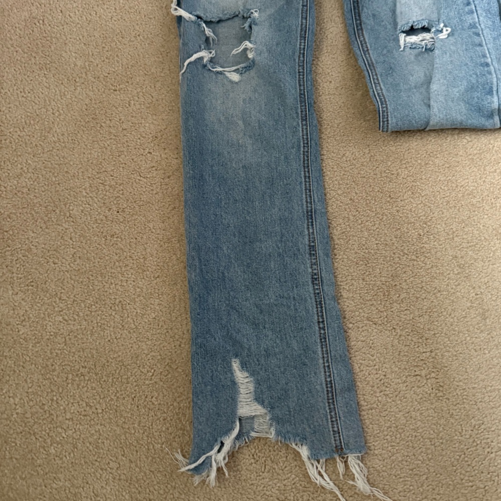 BDG Blue High Rise Distressed Jeans - Picture 3 of 5